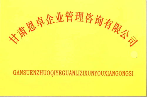 甘肅恩卓企業管理咨詢 專業賦能，驅動企業卓越發展